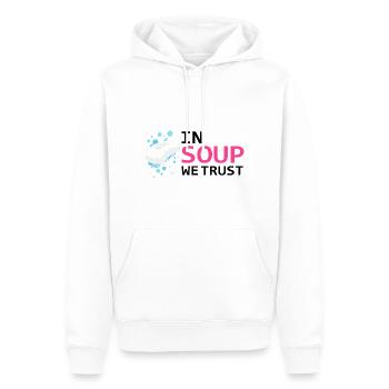 Conception de fabrication de savon pour les conceptions de fabricants de savon - Sweat à capuche Premium bio Homme - blanc - Devant - Nico (187cm)