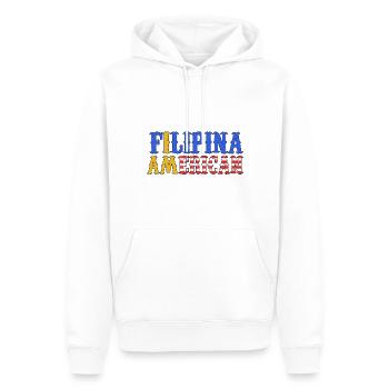 Philippinen Filipino Flagge Amerika USA I Geschenk - Männer Premium Bio Hoodie - Weiß - Vorne - Nico (187cm)