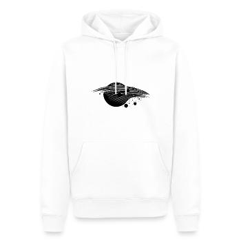 Black Hole Gravity and Event Horizon - Men’s Premium Organic Hoodie - white - Front - Nico (187cm)