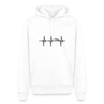 Heartbeat pour les croisières et les navires de croisière - Sweat à capuche Premium bio Homme - blanc - Devant - Nico (187cm)