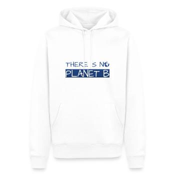 there is no planet b - Männer Premium Bio Hoodie - Weiß - Vorne - Nico (187cm)