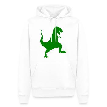 Dinosaures: T REX - Sweat à capuche Premium bio Homme - blanc - Devant - Nico (187cm)