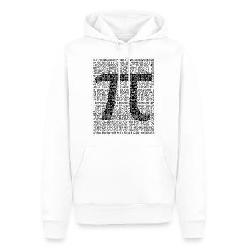 PI - Sweat à capuche Premium bio Homme - blanc - Devant - Nico (187cm)