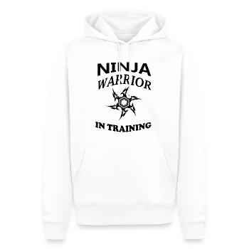 Ninja Warrior à l’entraînement - Sweat à capuche Premium bio Homme - blanc - Devant - Nico (187cm)