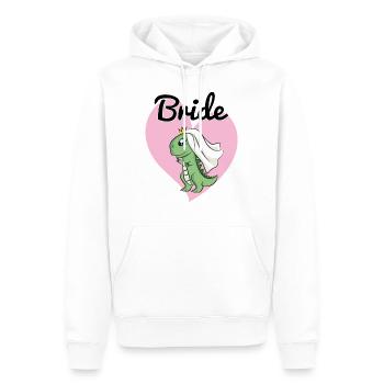 Mariée pour être Dino Dinosaurs JGA mariage mariage - Sweat à capuche Premium bio Homme - blanc - Devant - Nico (187cm)