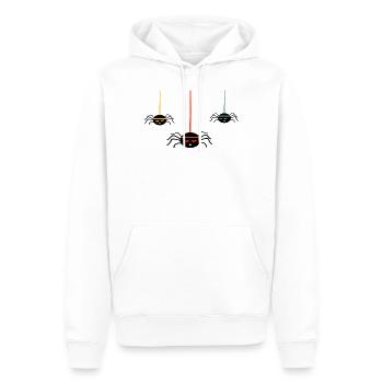 Spinnen Tiere Halloween - Männer Premium Bio Hoodie - Weiß - Vorne - Nico (187cm)