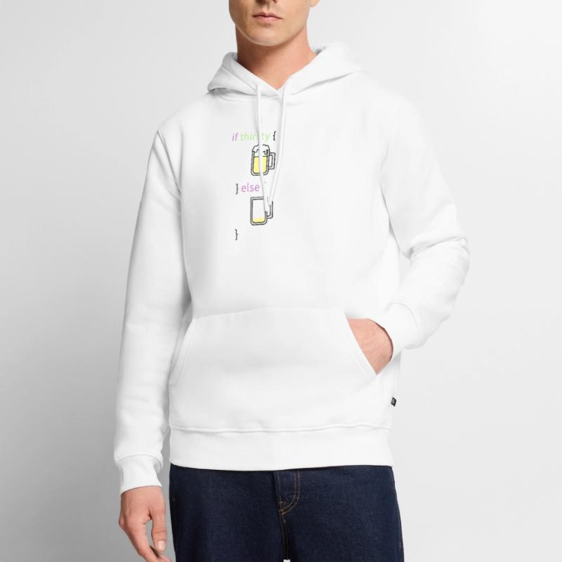 Programmeur de langage de programmation codeur de bière programmeur Sweat à capuche Premium bio Homme