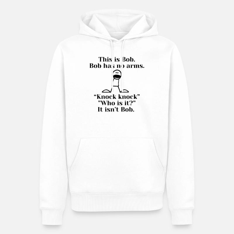 Ce n’est pas un Bob armé - Sweat à capuche Premium bio Homme - blanc