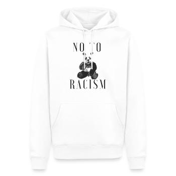 Antirassismus - Männer Premium Bio Hoodie - Weiß - Vorne - Nico (187cm)