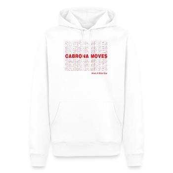 Cabrona Moves Have A Nice Day - Sweat à capuche Premium bio Homme - blanc - Devant - Nico (187cm)