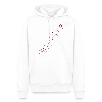 Herz Rote herzen - Männer Premium Bio Hoodie - Weiß - Vorne - Nico (187cm)