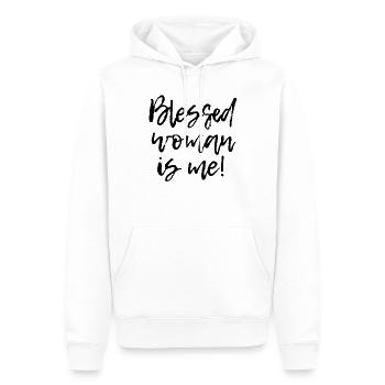Gesegnete Frau - Männer Premium Bio Hoodie - Weiß - Vorne - Nico (187cm)