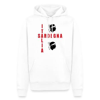 Sardinien Sardegna Flag Sardinia - Männer Premium Bio Hoodie - Weiß - Vorne - Nico (187cm)