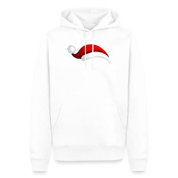 Bonnet de Noël Nicolas - Sweat à capuche Premium bio Homme - blanc - Devant - Nico (187cm)
