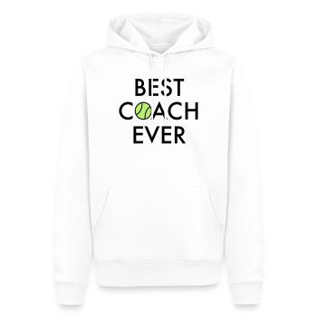 Meilleur entraîneur de tous les temps - Sweat à capuche Premium bio Homme - blanc - Devant - Nico (187cm)