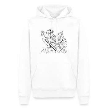 Kinder T-Shirt Ausmalen Vogel Design Malen Deko - Männer Premium Bio Hoodie - Weiß - Vorne - Nico (187cm)