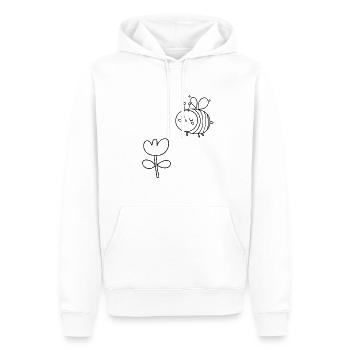 Kinder T-Shirt Ausmalen Biene Design Malen Deko - Männer Premium Bio Hoodie - Weiß - Vorne - Nico (187cm)