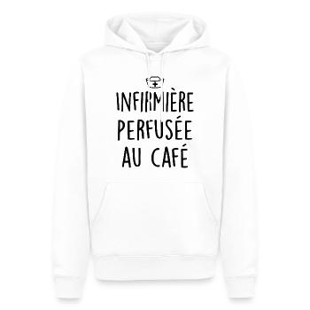 Kaffee Infused Krankenschwester - Männer Premium Bio Hoodie - Weiß - Vorne - Nico (187cm)