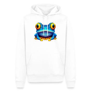 Frog - Men’s Premium Organic Hoodie - white - Front - Nico (187cm)