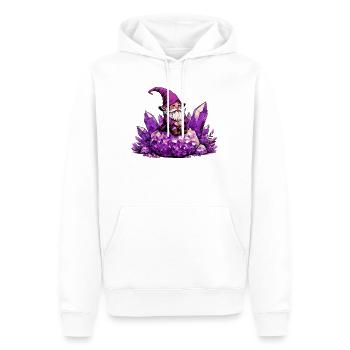 Gnom - Männer Premium Bio Hoodie - Weiß - Vorne - Nico (187cm)
