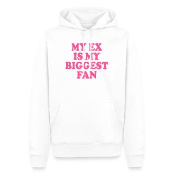 Mon ex est mon plus grand fan - Sweat à capuche Premium bio Homme - blanc - Devant - Nico (187cm)