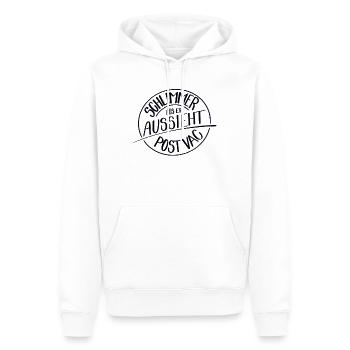 Schlimmer als es aussieht, Post Vac - Männer Premium Bio Hoodie - Weiß - Vorne - Nico (187cm)