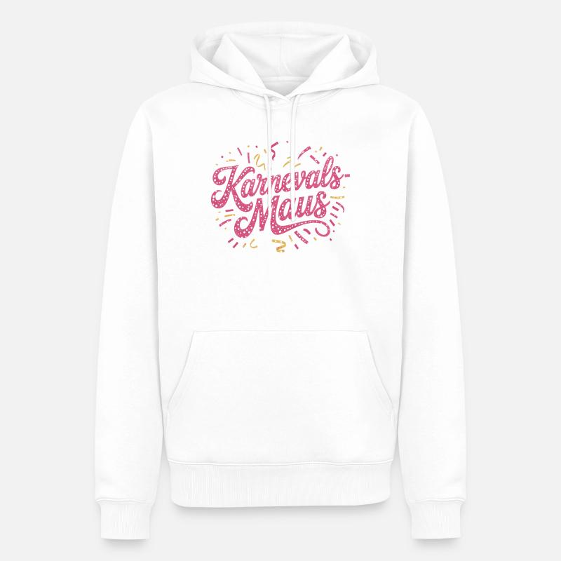 Karnevalsmaus Karneval Köln Kölner Karnevals Maus - Männer Premium Bio Hoodie - Weiß