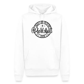 Don fier d’un membre de l’équipe de pickleball - Sweat à capuche Premium bio Homme - blanc - Devant - Nico (187cm)