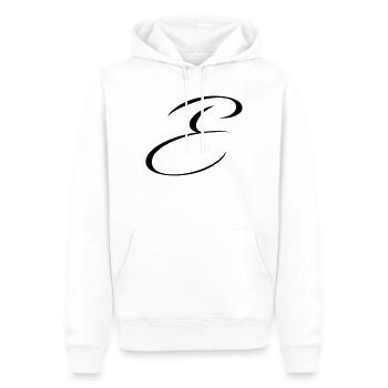 Name mit E Initiale für Emma Emilia Elias Emil - Männer Premium Bio Hoodie - Weiß - Vorne - Nico (187cm)