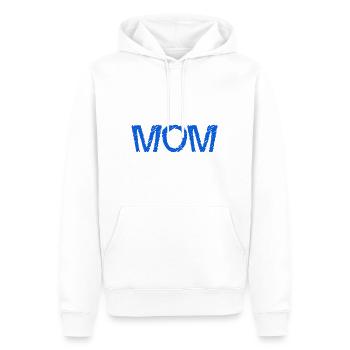 MOM. MAMAN. FÊTE DES MÈRES. BONNE FÊTE MAMAN - Sweat à capuche Premium bio Homme - blanc - Devant - Nico (187cm)
