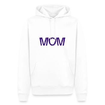 MOM. MAMAN. FÊTE DES MÈRES. BONNE FÊTE MAMAN - Sweat à capuche Premium bio Homme - blanc - Devant - Nico (187cm)