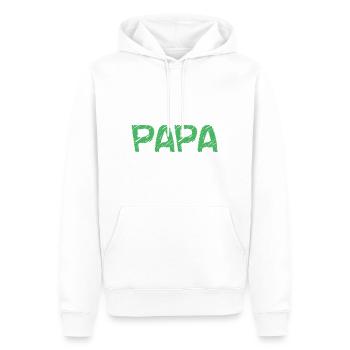 PAPA. ALLES GUTE ZUM GEBURTSTAG, PAPA. PAPA. VATERTAG - Männer Premium Bio Hoodie - Weiß - Vorne - Nico (187cm)