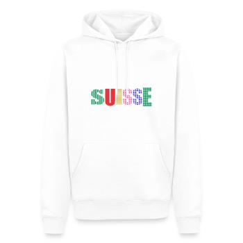 SUISSE - Sweat à capuche Premium bio Homme - blanc - Devant - Nico (187cm)