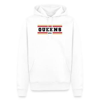 Queens Nyc - Männer Premium Bio Hoodie - Weiß - Vorne - Nico (187cm)