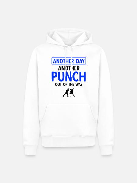 Boxsport Boxing - Männer Premium Bio Hoodie - Weiß