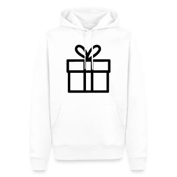 Kleine Geschenkbox - Männer Premium Bio Hoodie - Weiß - Vorne - Nico (187cm)