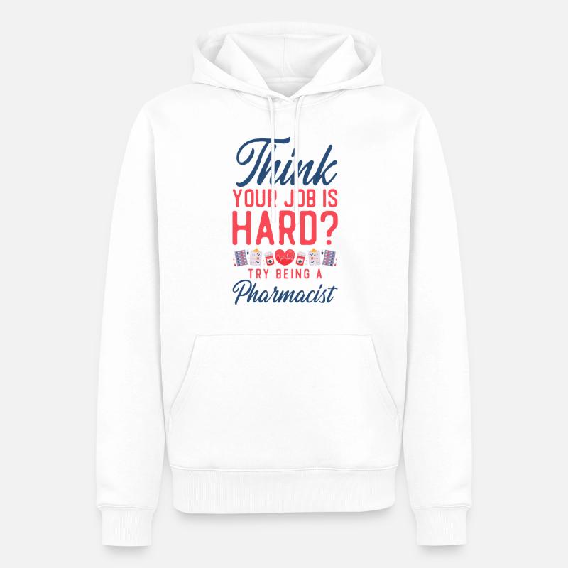 Pharmacy Tech Technician - Männer Premium Bio Hoodie - Weiß