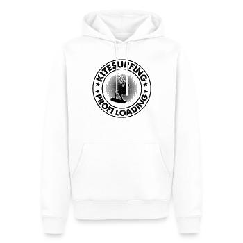Kitesurf profi loading - Kiteboarding - Sweat à capuche Premium bio Homme - blanc - Devant - Nico (187cm)