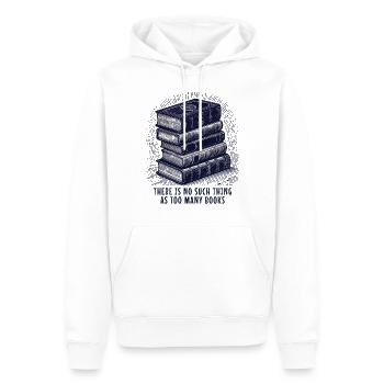 Buchclub motiv im retro buch - Männer Premium Bio Hoodie - Weiß - Vorne - Nico (187cm)
