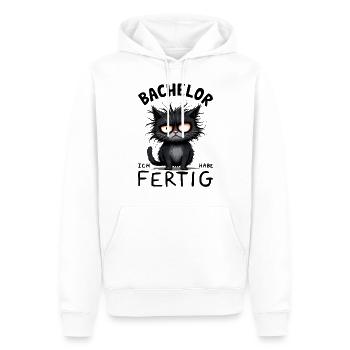 Bachelor Abschluss Absolvent BWL Student Studium - Männer Premium Bio Hoodie - Weiß - Vorne - Nico (187cm)