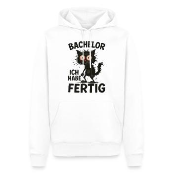 Bachelor Abschluss Absolvent BWL Student Studium - Männer Premium Bio Hoodie - Weiß - Vorne - Nico (187cm)