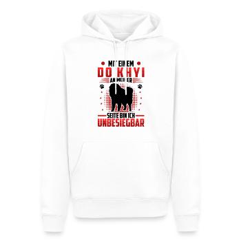 Do Khyi unschlagbar Tibetdogge - Männer Premium Bio Hoodie - Weiß - Vorne - Nico (187cm)