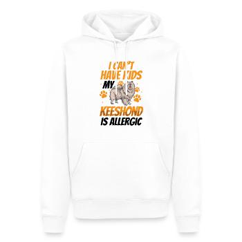 Wolfsspitz allergisch Deutscher Wolfsspitz - Männer Premium Bio Hoodie - Weiß - Vorne - Nico (187cm)