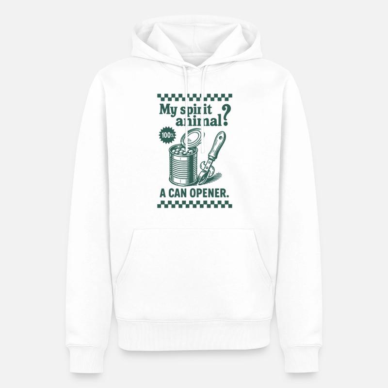Prepper Survival Bushcrafting Dicton drôle - Sweat à capuche Premium bio Homme - blanc