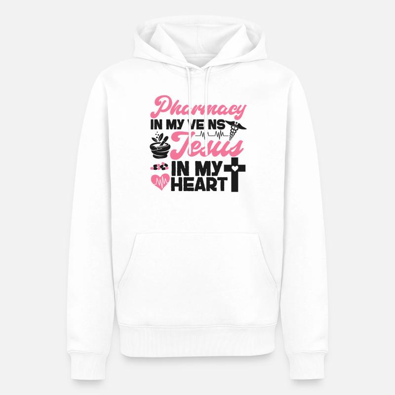 Pharmacy Tech Technician - Männer Premium Bio Hoodie - Weiß