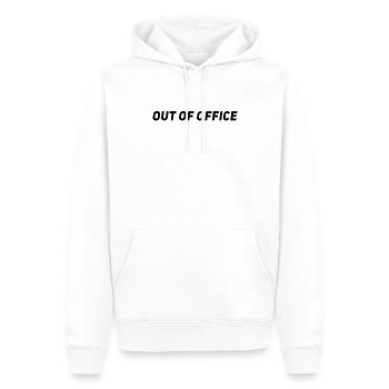 Out of Office - Travel Blogger & Vacation Vlogger - Männer Premium Bio Hoodie - Weiß - Vorne - Nico (187cm)