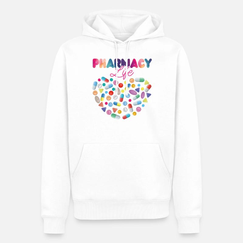 Pharmacy Tech Technician - Männer Premium Bio Hoodie - Weiß