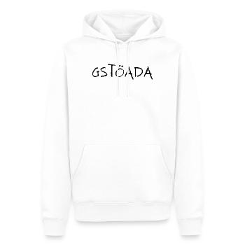 Gstöada - Sweat à capuche Premium bio Homme - blanc - Devant - Nico (187cm)