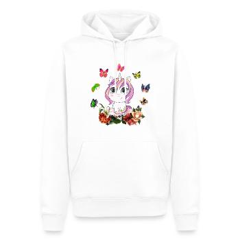 Dabbing Licorne Dabbendes Licorne Dab Idée cadeau - Sweat à capuche Premium bio Homme - blanc - Devant - Nico (187cm)