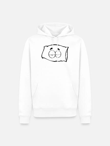 Pillow - Men’s Premium Organic Hoodie - white
